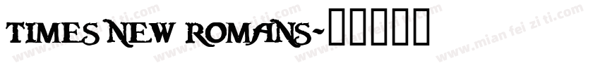 times new romans字体转换